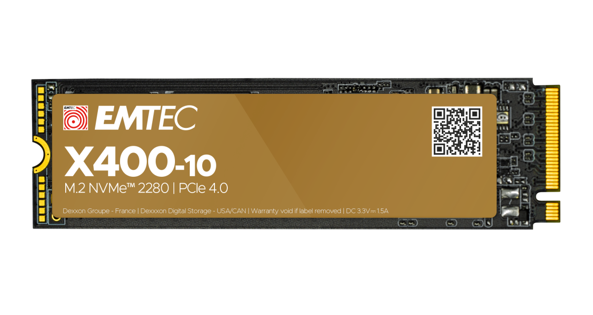 M.2 NVMe SSD 2280 内蔵型　　ｘ４ X400-10 M2 SSD Power Pro | EMTEC