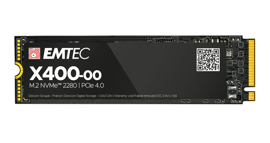 SSD Emtec X400-10 M2 NVMe PCIe 4.0 4To – Interne – Neuf Sous Blister – Pour PC, PS5, Xbox